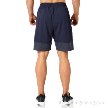 Männer Workout Running Shorts mat Taschen